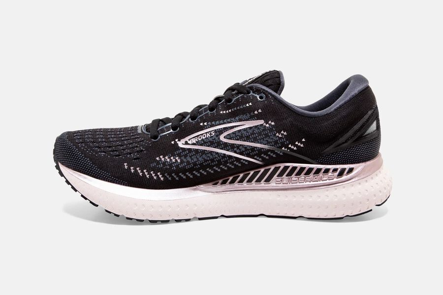 Brooks Running Shoes - Glycerin GTS 19 Road Womens - Black/Pink - NPC-154298